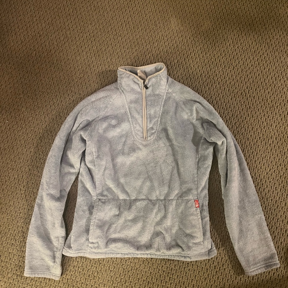 The North Face Light Blue / Gray Fleece Jacket